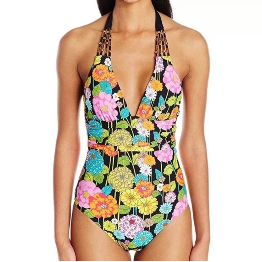 Trina Turk Santiago one piece swimsuit size 4 NWT